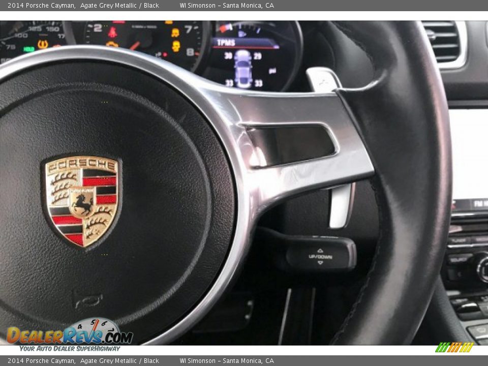 2014 Porsche Cayman Agate Grey Metallic / Black Photo #17