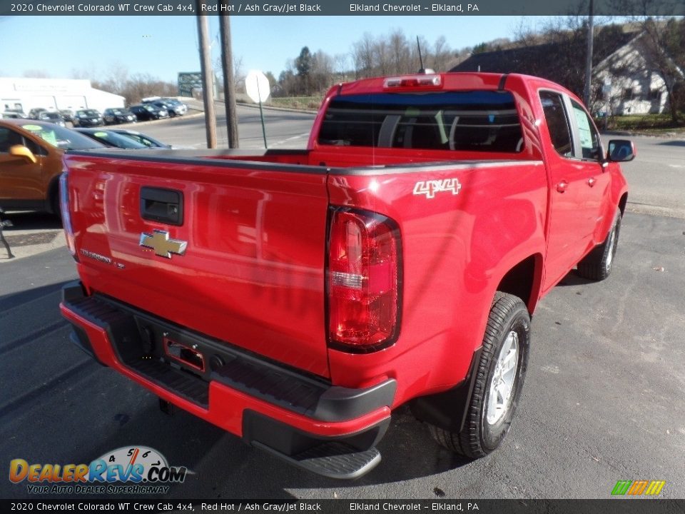 2020 Chevrolet Colorado WT Crew Cab 4x4 Red Hot / Ash Gray/Jet Black Photo #8