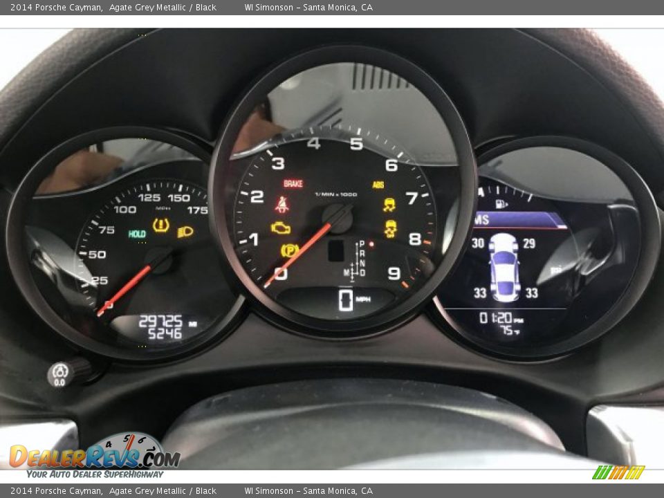 2014 Porsche Cayman Agate Grey Metallic / Black Photo #18