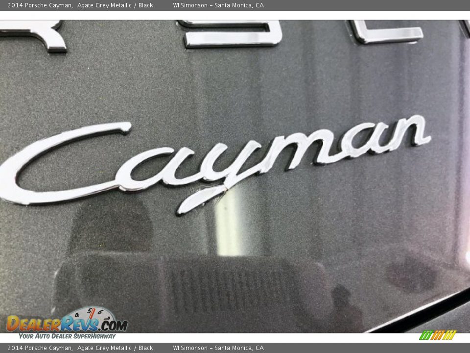 2014 Porsche Cayman Agate Grey Metallic / Black Photo #24