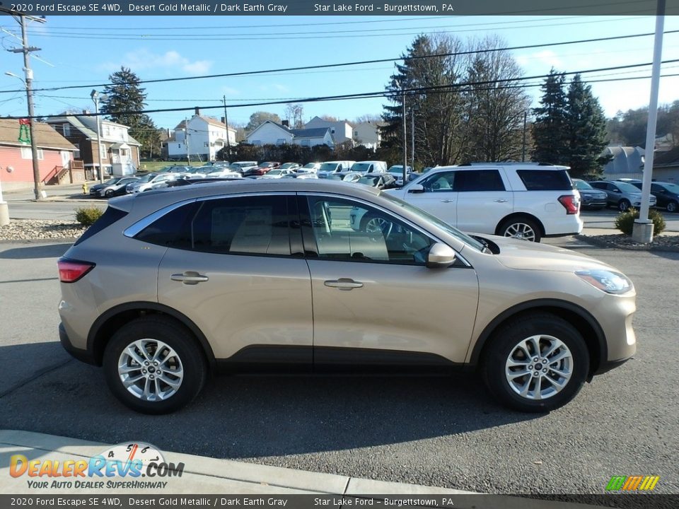 2020 Ford Escape SE 4WD Desert Gold Metallic / Dark Earth Gray Photo #4