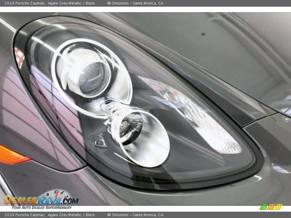 2014 Porsche Cayman Agate Grey Metallic / Black Photo #28