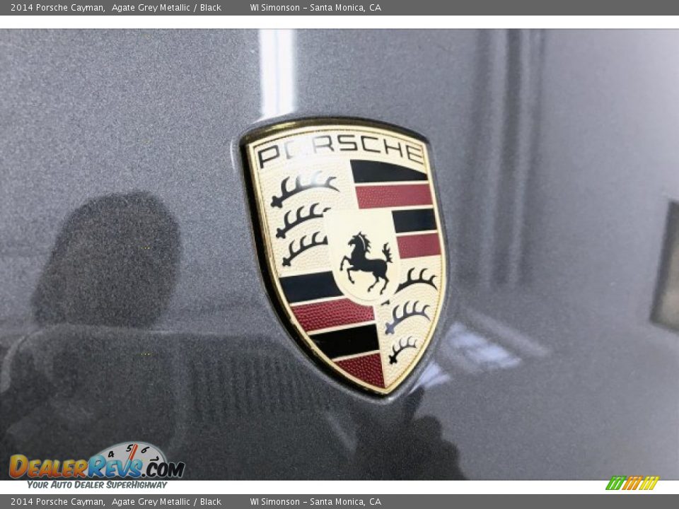 2014 Porsche Cayman Agate Grey Metallic / Black Photo #29
