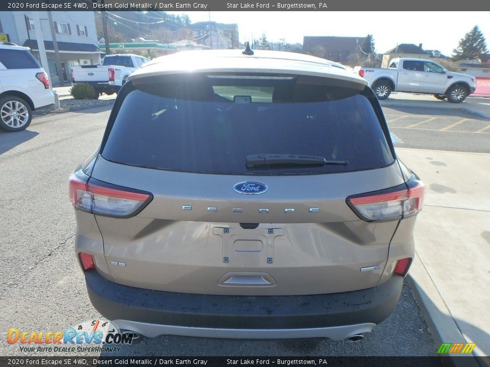 2020 Ford Escape SE 4WD Desert Gold Metallic / Dark Earth Gray Photo #6