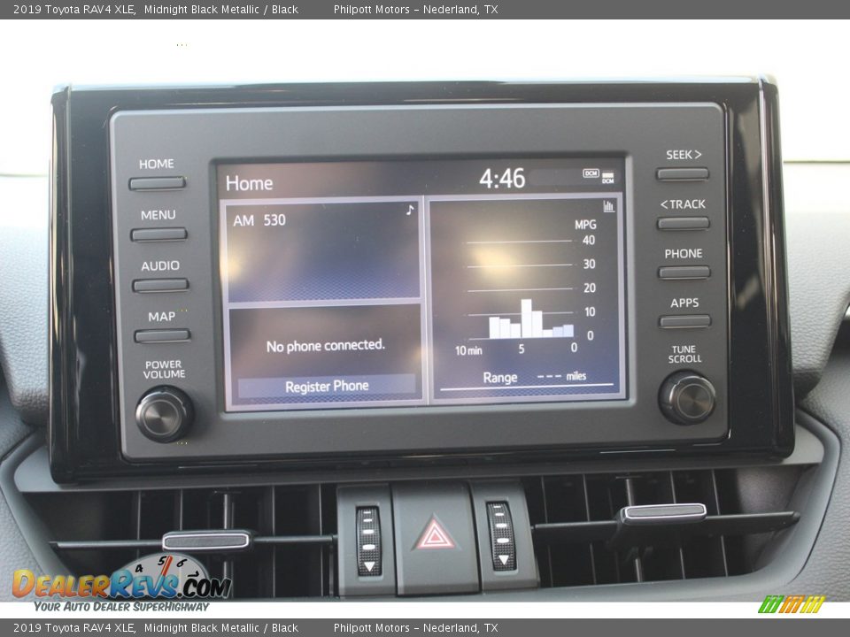 2019 Toyota RAV4 XLE Midnight Black Metallic / Black Photo #18