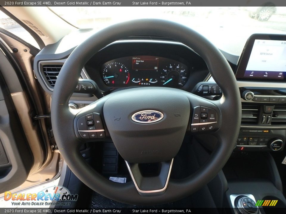 2020 Ford Escape SE 4WD Desert Gold Metallic / Dark Earth Gray Photo #16