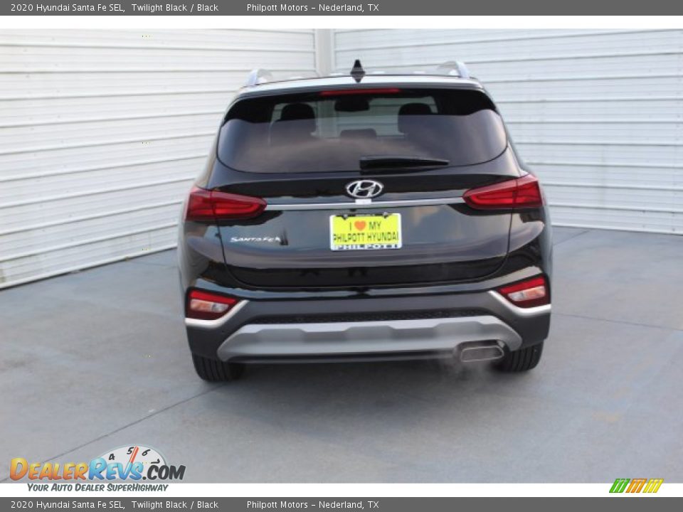 2020 Hyundai Santa Fe SEL Twilight Black / Black Photo #7
