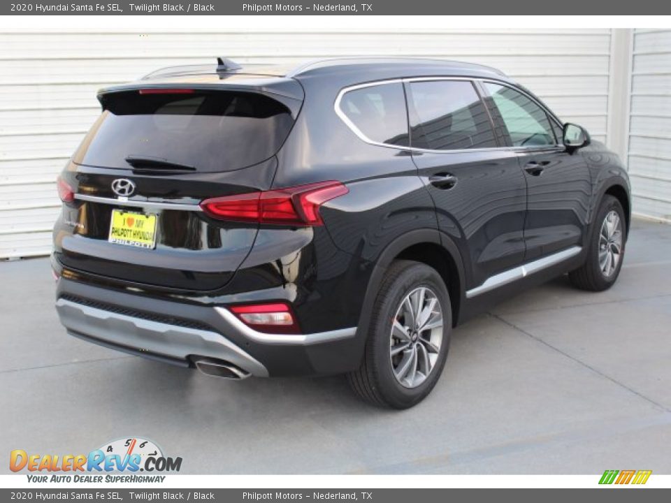 2020 Hyundai Santa Fe SEL Twilight Black / Black Photo #8