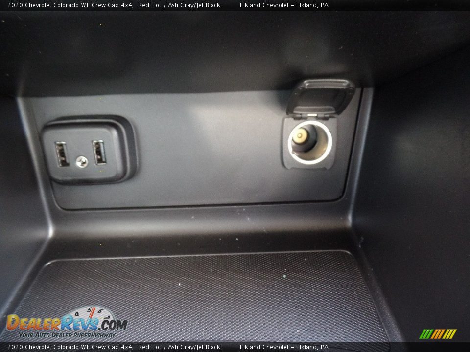 2020 Chevrolet Colorado WT Crew Cab 4x4 Red Hot / Ash Gray/Jet Black Photo #33