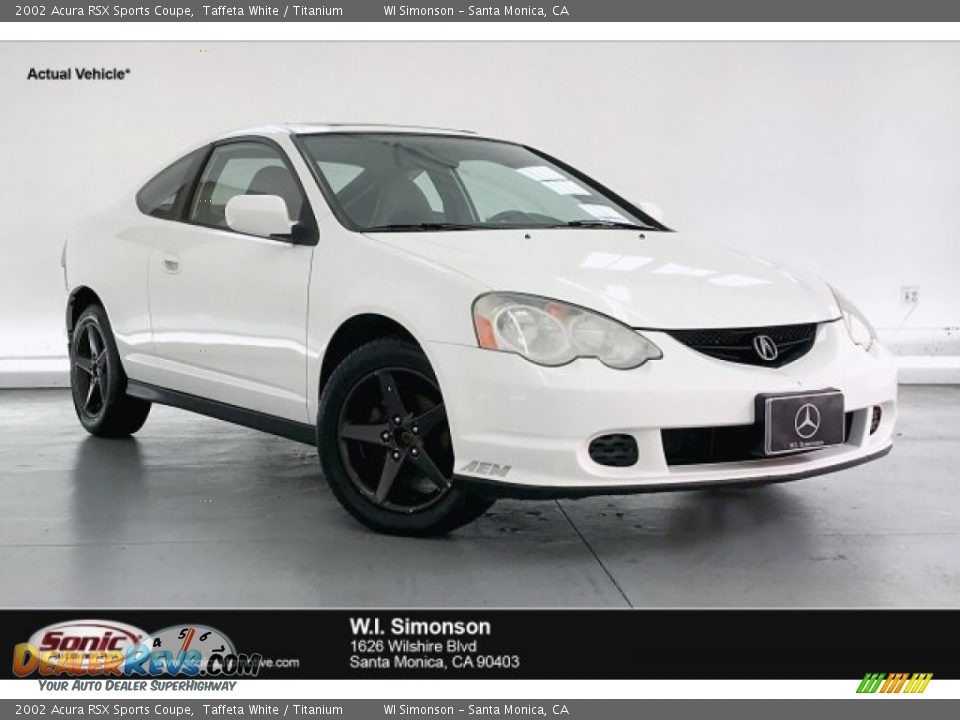2002 Acura RSX Sports Coupe Taffeta White / Titanium Photo #1