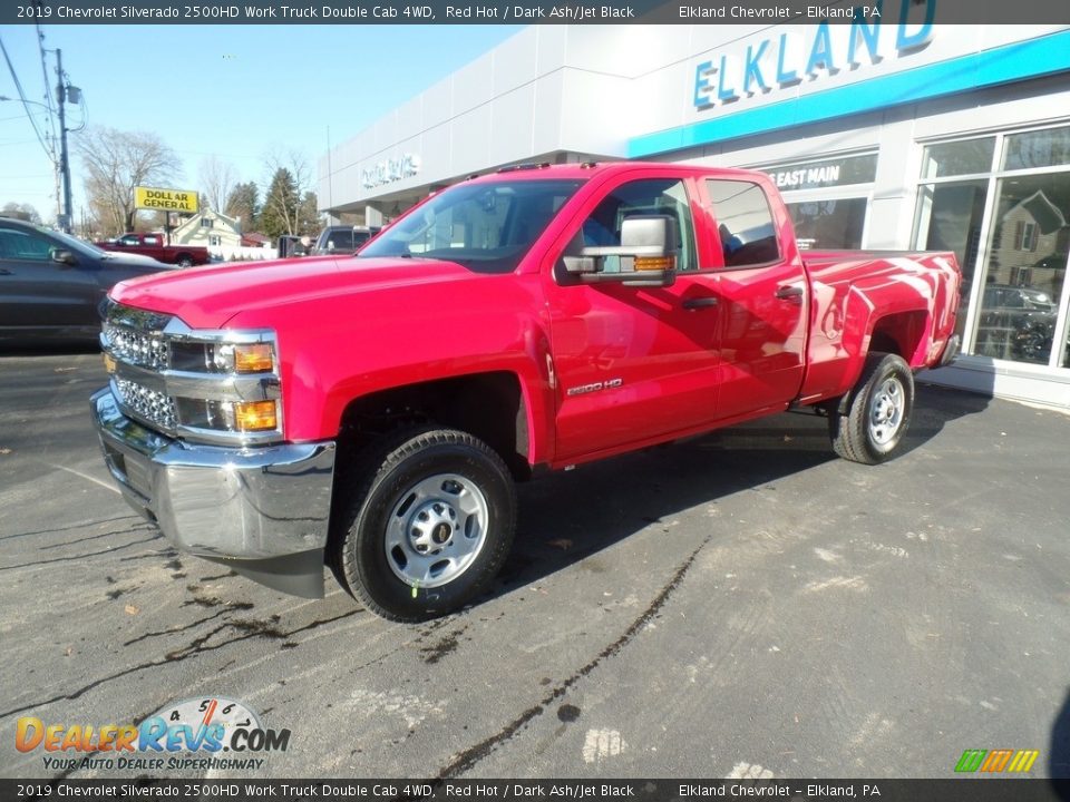 2019 Chevrolet Silverado 2500HD Work Truck Double Cab 4WD Red Hot / Dark Ash/Jet Black Photo #1