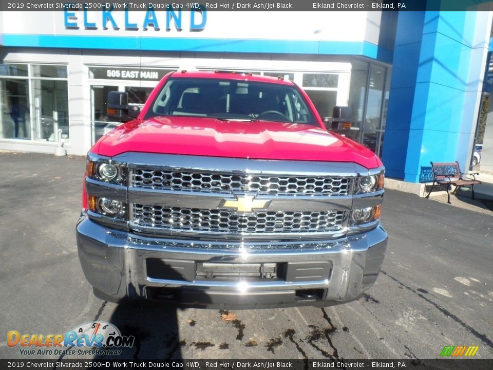 2019 Chevrolet Silverado 2500HD Work Truck Double Cab 4WD Red Hot / Dark Ash/Jet Black Photo #2