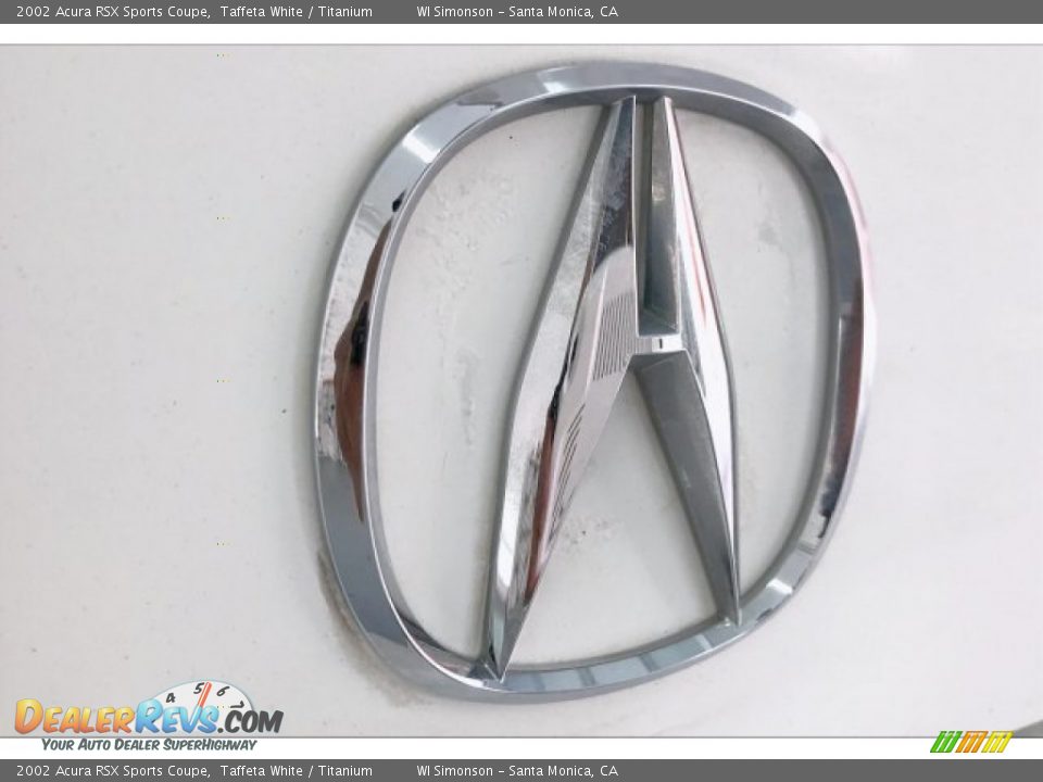 2002 Acura RSX Sports Coupe Taffeta White / Titanium Photo #7