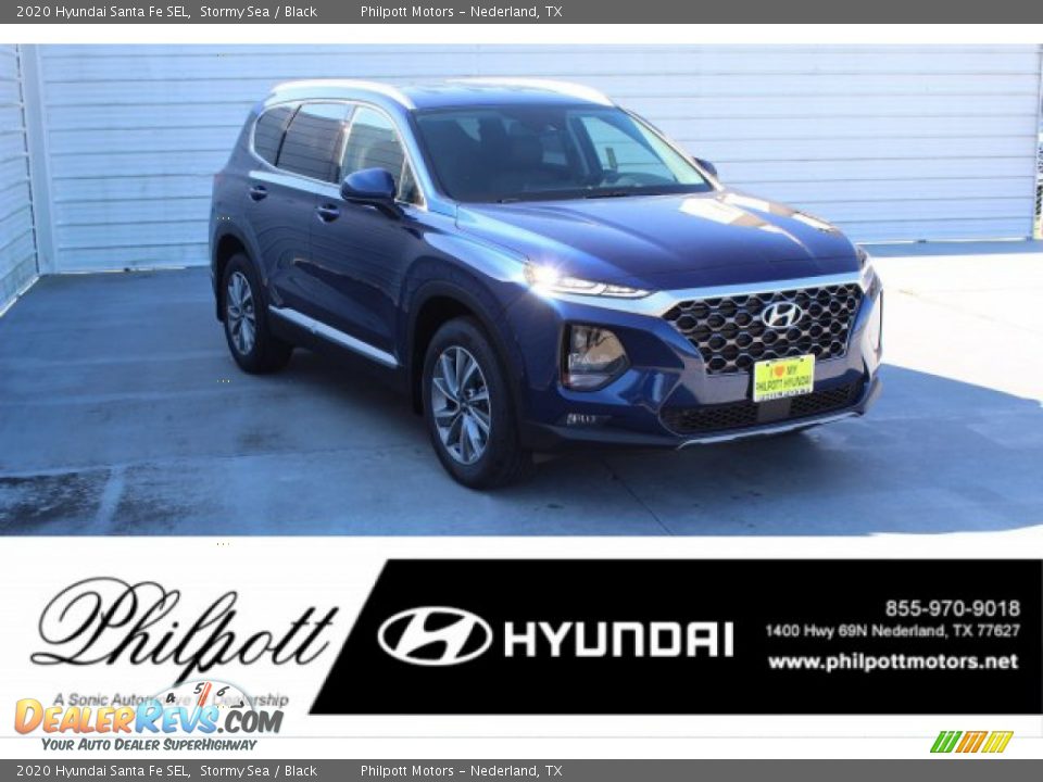 2020 Hyundai Santa Fe SEL Stormy Sea / Black Photo #1