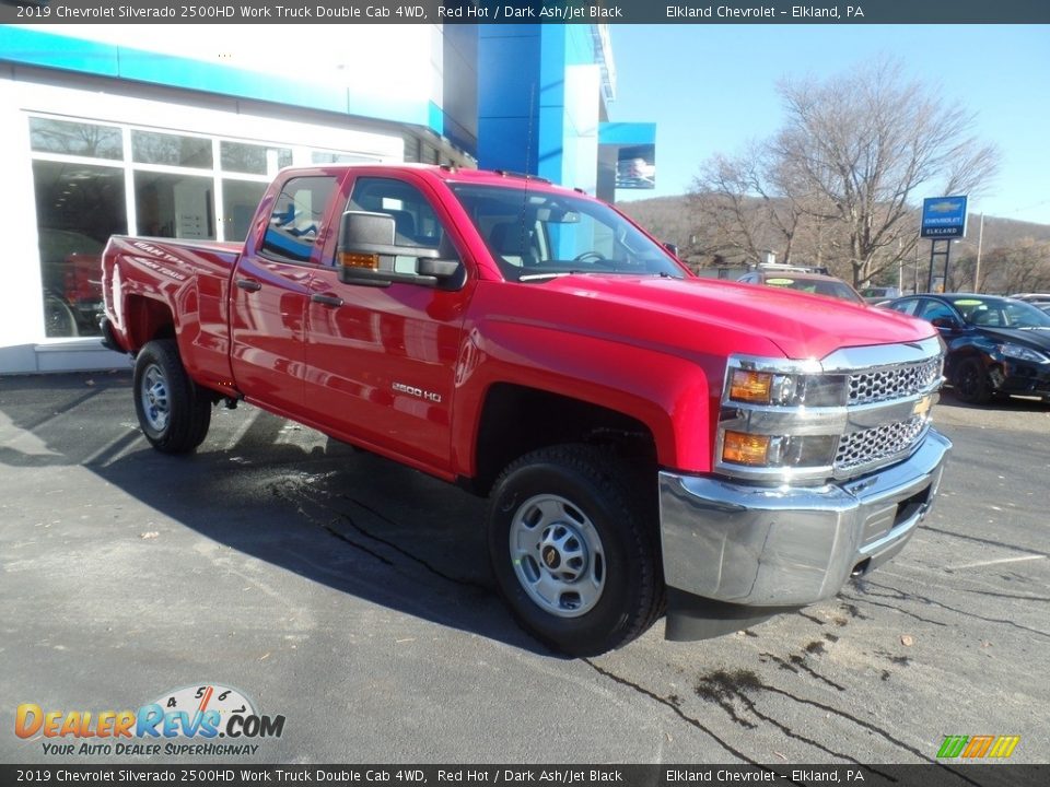 2019 Chevrolet Silverado 2500HD Work Truck Double Cab 4WD Red Hot / Dark Ash/Jet Black Photo #4