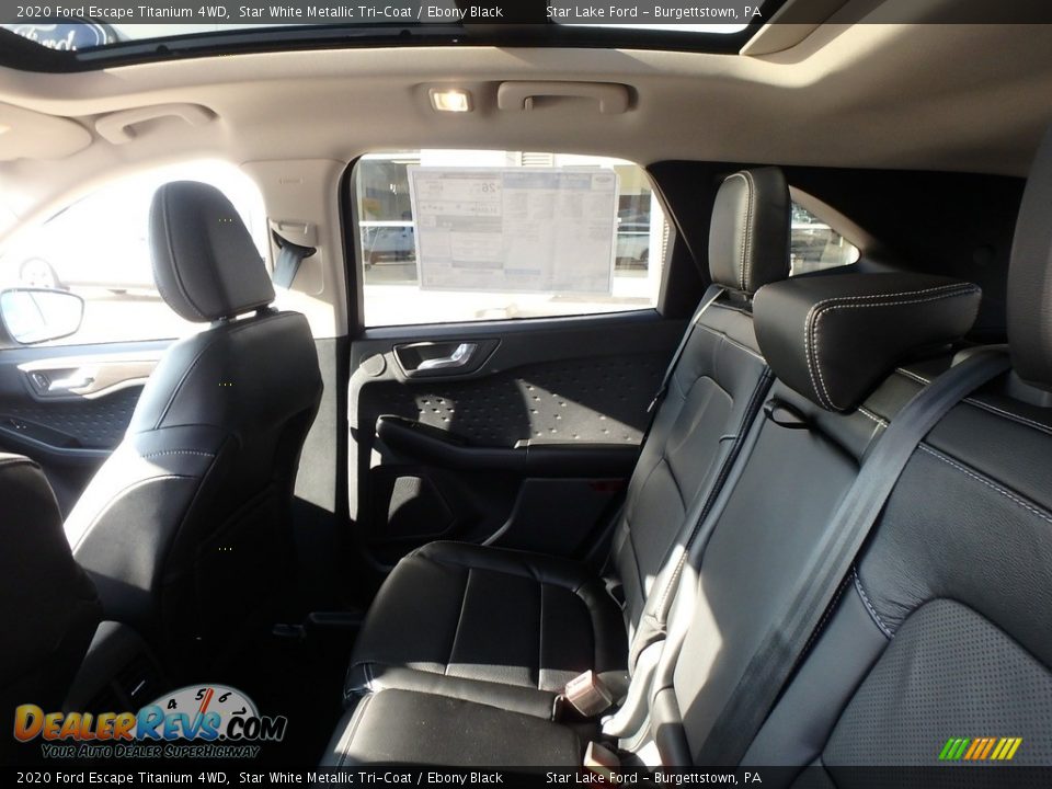 2020 Ford Escape Titanium 4WD Star White Metallic Tri-Coat / Ebony Black Photo #14