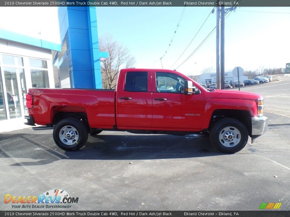 2019 Chevrolet Silverado 2500HD Work Truck Double Cab 4WD Red Hot / Dark Ash/Jet Black Photo #5
