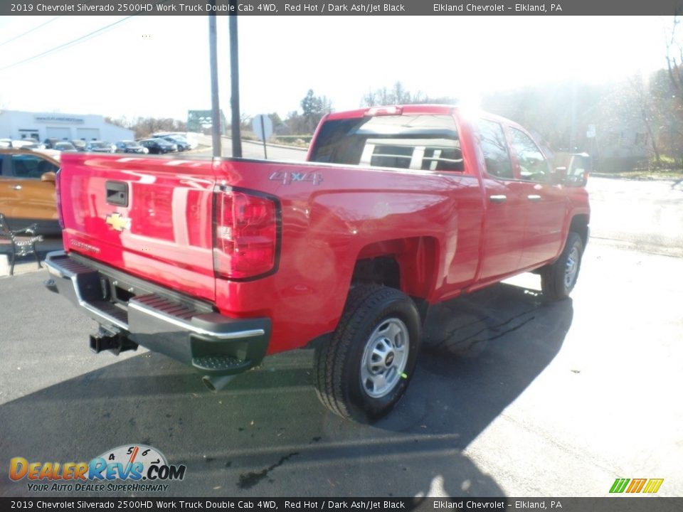 2019 Chevrolet Silverado 2500HD Work Truck Double Cab 4WD Red Hot / Dark Ash/Jet Black Photo #6