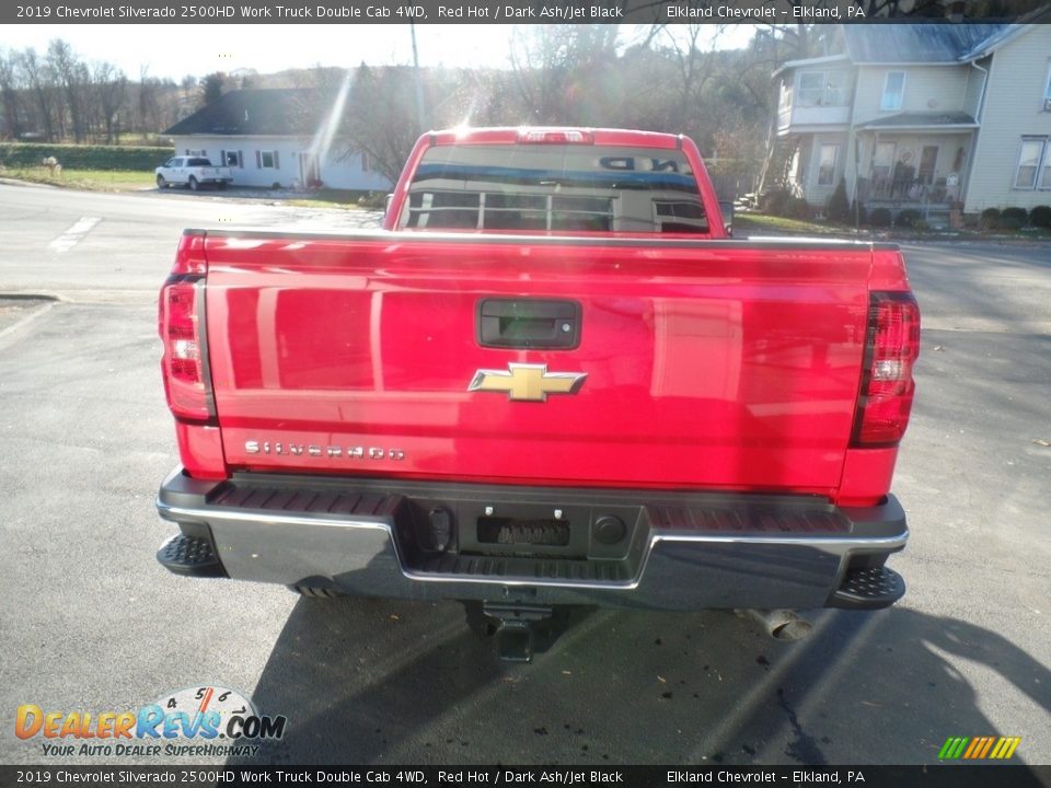 2019 Chevrolet Silverado 2500HD Work Truck Double Cab 4WD Red Hot / Dark Ash/Jet Black Photo #7