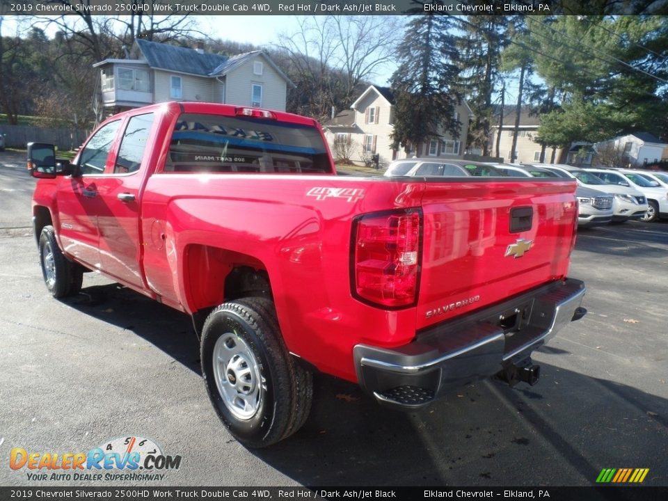 2019 Chevrolet Silverado 2500HD Work Truck Double Cab 4WD Red Hot / Dark Ash/Jet Black Photo #8