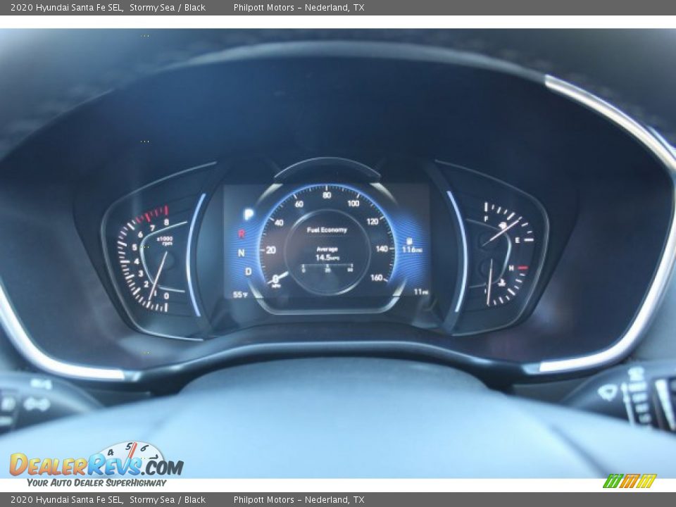 2020 Hyundai Santa Fe SEL Stormy Sea / Black Photo #13
