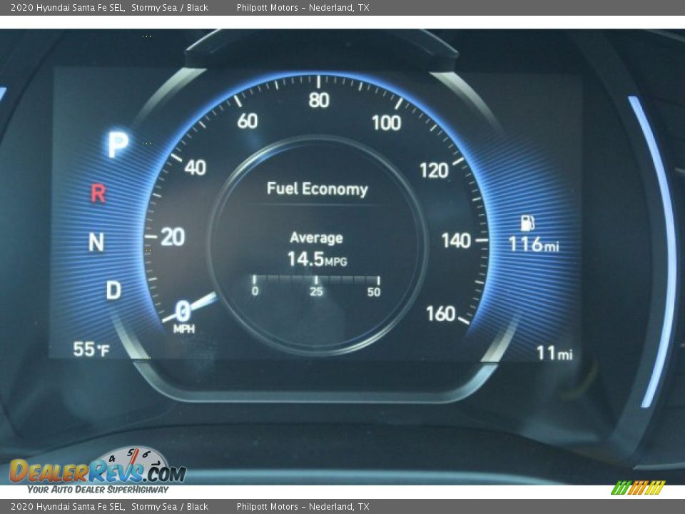 2020 Hyundai Santa Fe SEL Stormy Sea / Black Photo #14