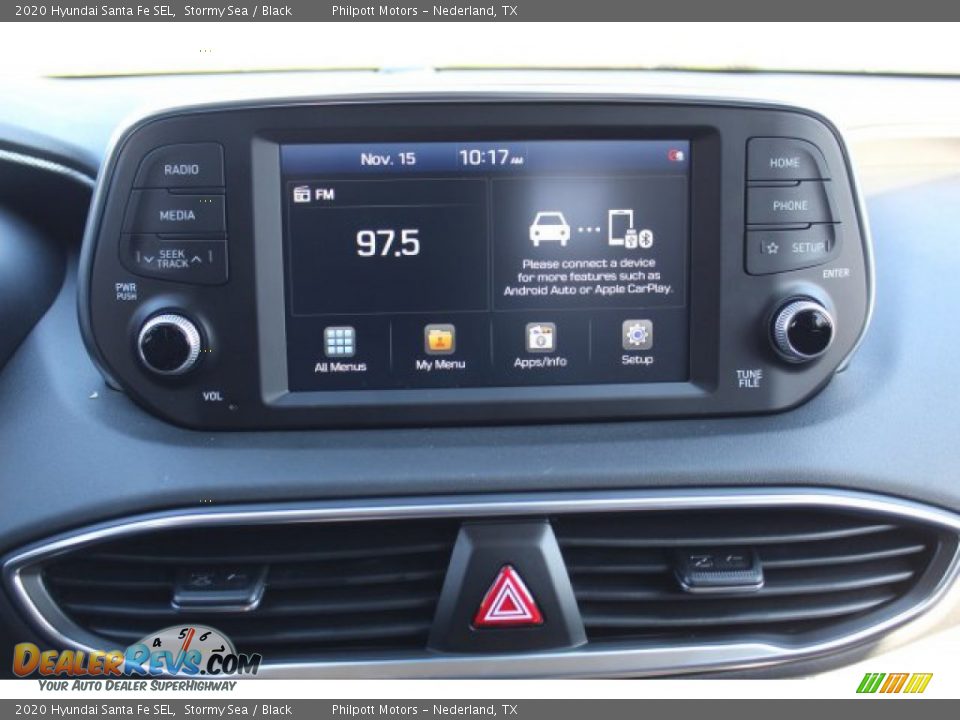 2020 Hyundai Santa Fe SEL Stormy Sea / Black Photo #15