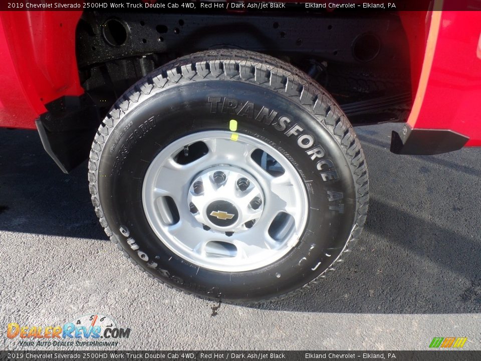 2019 Chevrolet Silverado 2500HD Work Truck Double Cab 4WD Red Hot / Dark Ash/Jet Black Photo #10