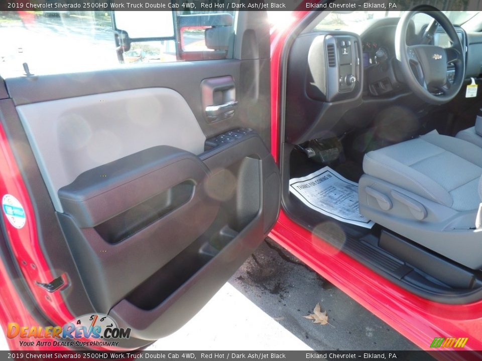2019 Chevrolet Silverado 2500HD Work Truck Double Cab 4WD Red Hot / Dark Ash/Jet Black Photo #13