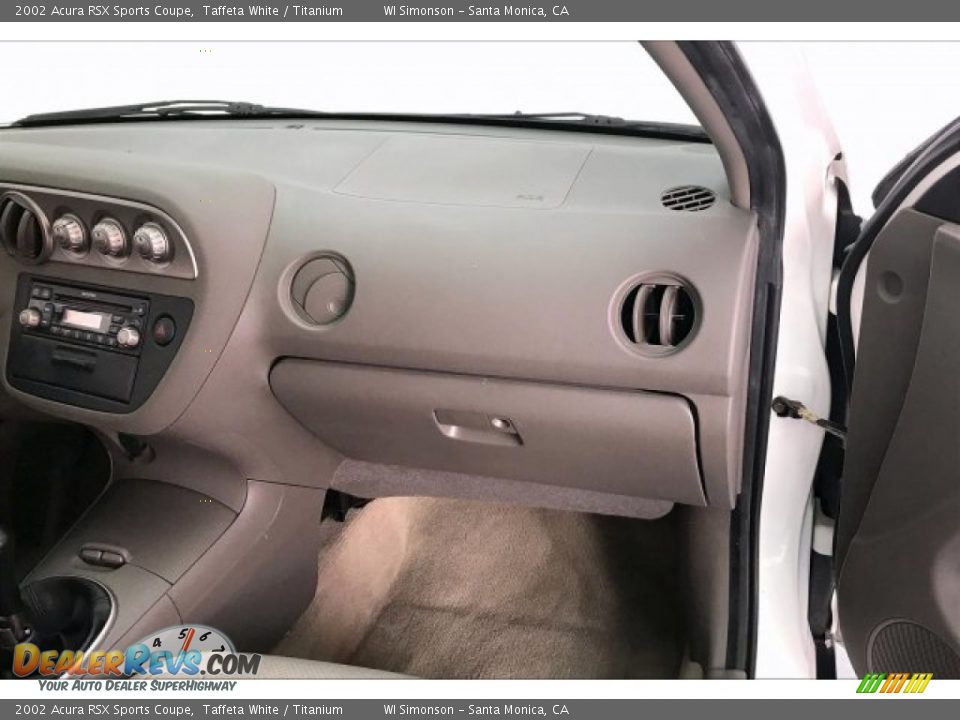 2002 Acura RSX Sports Coupe Taffeta White / Titanium Photo #27