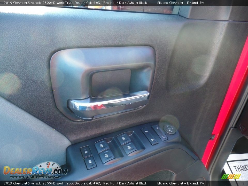 2019 Chevrolet Silverado 2500HD Work Truck Double Cab 4WD Red Hot / Dark Ash/Jet Black Photo #15