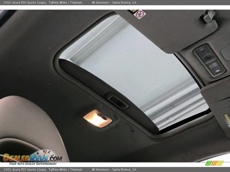 2002 Acura RSX Sports Coupe Taffeta White / Titanium Photo #28