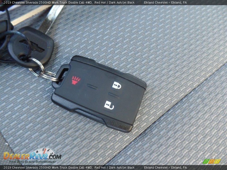 2019 Chevrolet Silverado 2500HD Work Truck Double Cab 4WD Red Hot / Dark Ash/Jet Black Photo #21