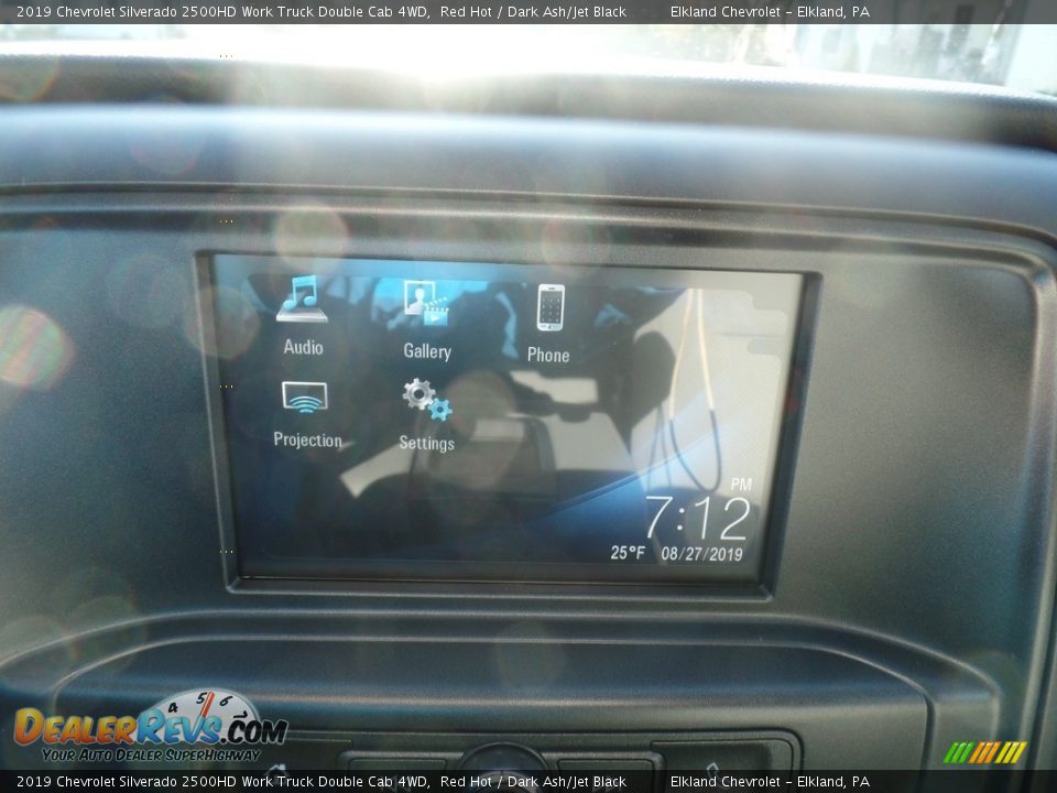 2019 Chevrolet Silverado 2500HD Work Truck Double Cab 4WD Red Hot / Dark Ash/Jet Black Photo #24