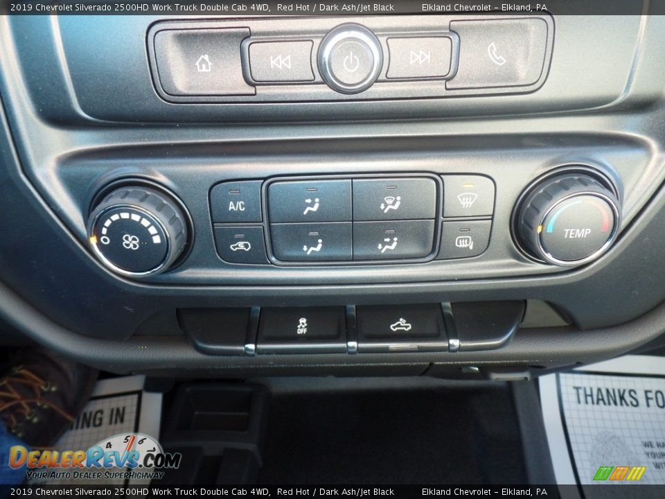 2019 Chevrolet Silverado 2500HD Work Truck Double Cab 4WD Red Hot / Dark Ash/Jet Black Photo #28