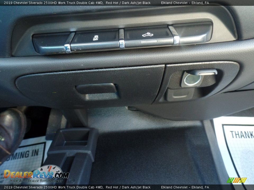 2019 Chevrolet Silverado 2500HD Work Truck Double Cab 4WD Red Hot / Dark Ash/Jet Black Photo #30