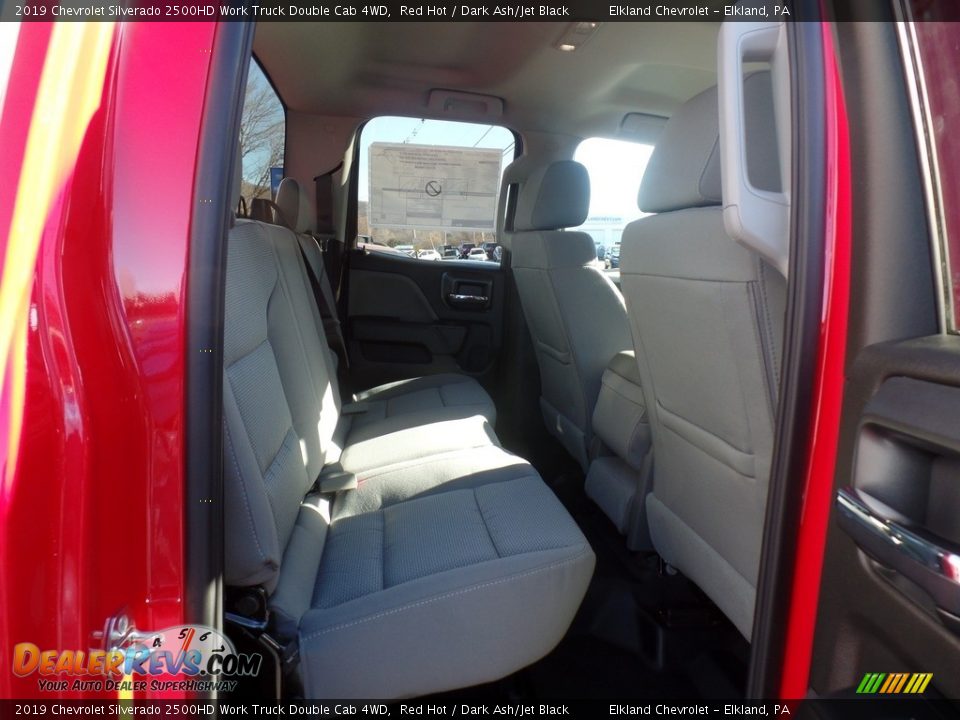 2019 Chevrolet Silverado 2500HD Work Truck Double Cab 4WD Red Hot / Dark Ash/Jet Black Photo #35