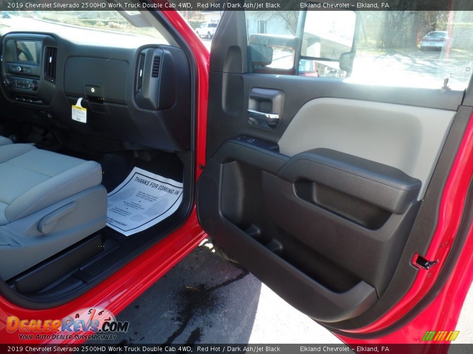 2019 Chevrolet Silverado 2500HD Work Truck Double Cab 4WD Red Hot / Dark Ash/Jet Black Photo #36