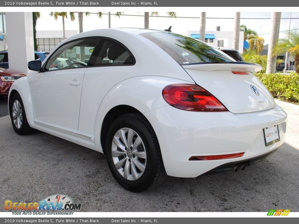 2019 Volkswagen Beetle S Pure White / Titan Black Photo #7