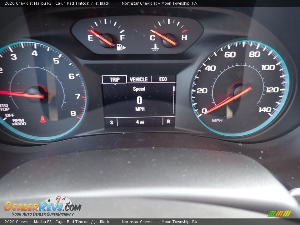 2020 Chevrolet Malibu RS Cajun Red Tintcoat / Jet Black Photo #20