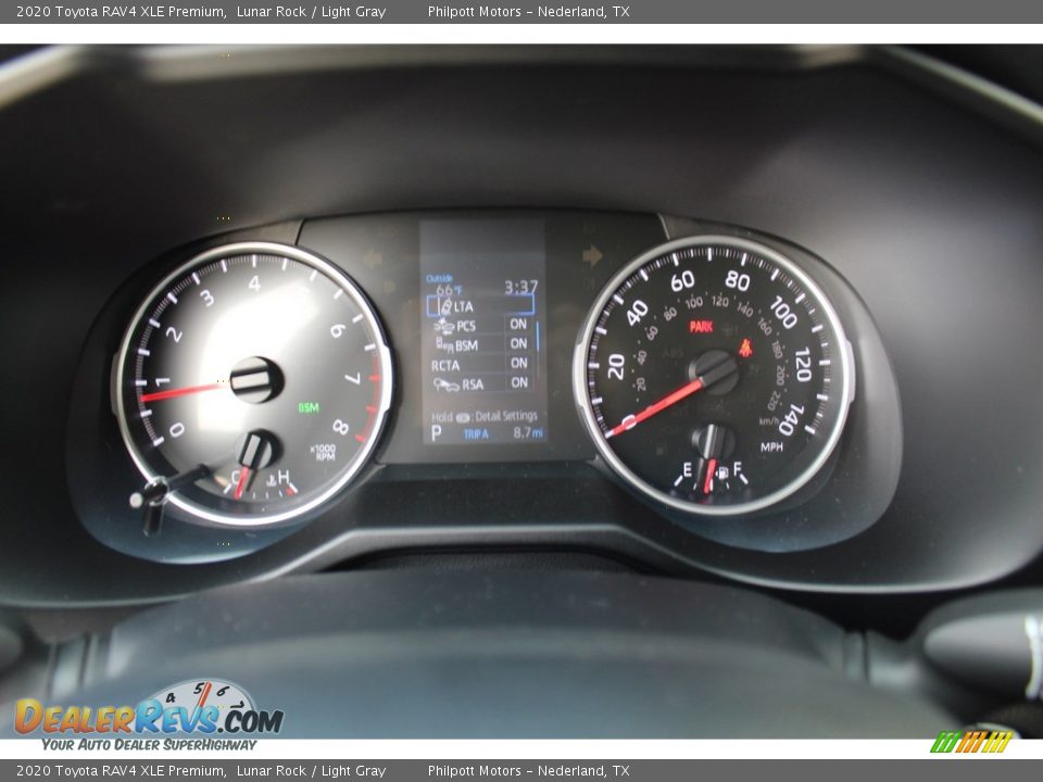 2020 Toyota RAV4 XLE Premium Lunar Rock / Light Gray Photo #16