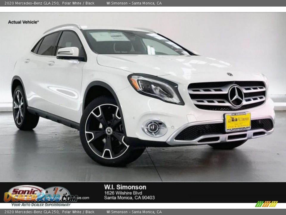 2020 Mercedes-Benz GLA 250 Polar White / Black Photo #1