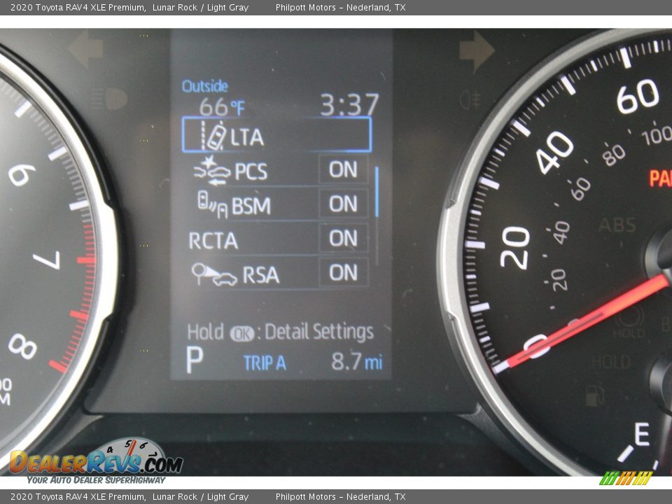 2020 Toyota RAV4 XLE Premium Lunar Rock / Light Gray Photo #17