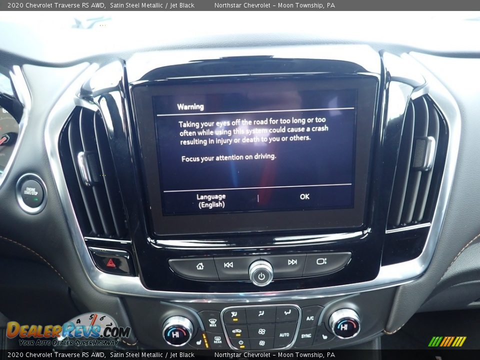 2020 Chevrolet Traverse RS AWD Satin Steel Metallic / Jet Black Photo #18