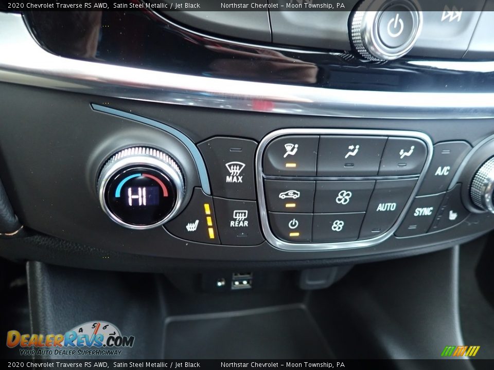 2020 Chevrolet Traverse RS AWD Satin Steel Metallic / Jet Black Photo #20