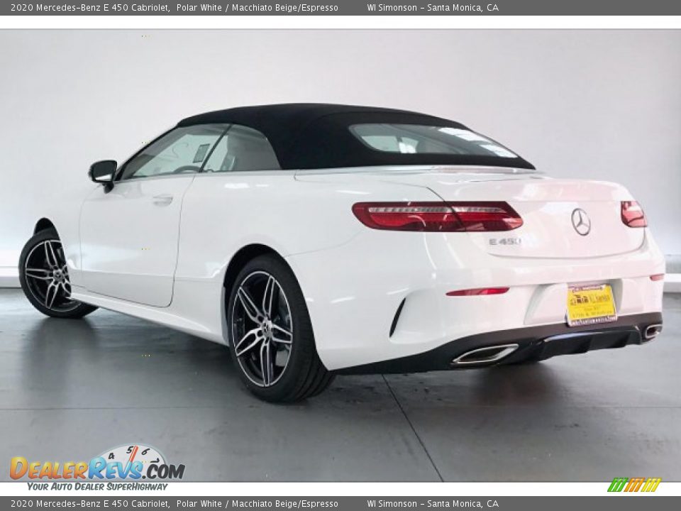 2020 Mercedes-Benz E 450 Cabriolet Polar White / Macchiato Beige/Espresso Photo #2