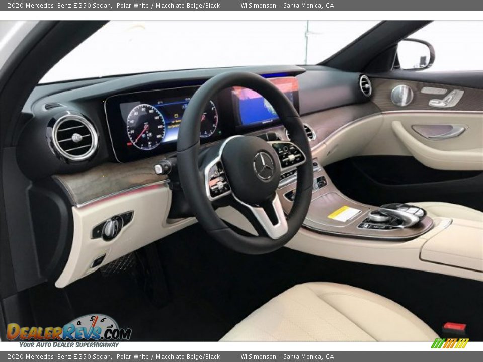 2020 Mercedes-Benz E 350 Sedan Polar White / Macchiato Beige/Black Photo #4