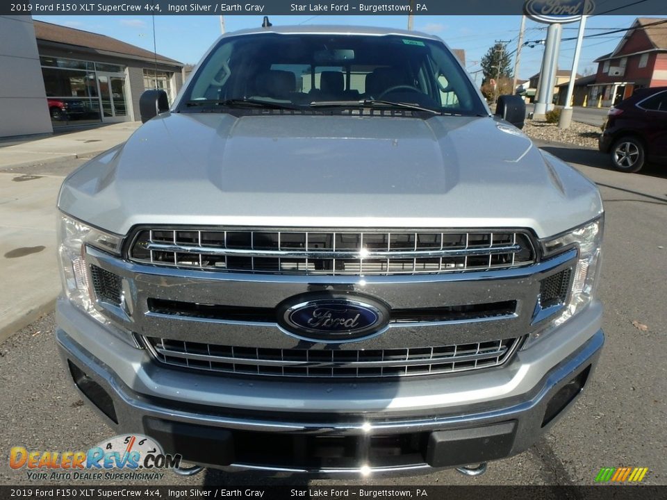 2019 Ford F150 XLT SuperCrew 4x4 Ingot Silver / Earth Gray Photo #2