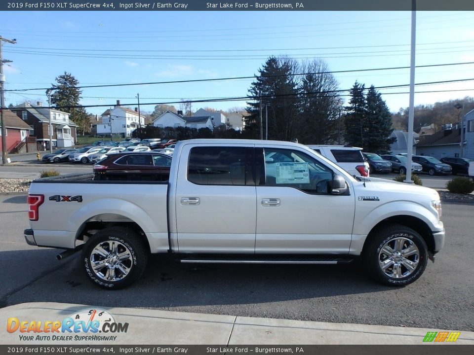 Ingot Silver 2019 Ford F150 XLT SuperCrew 4x4 Photo #4