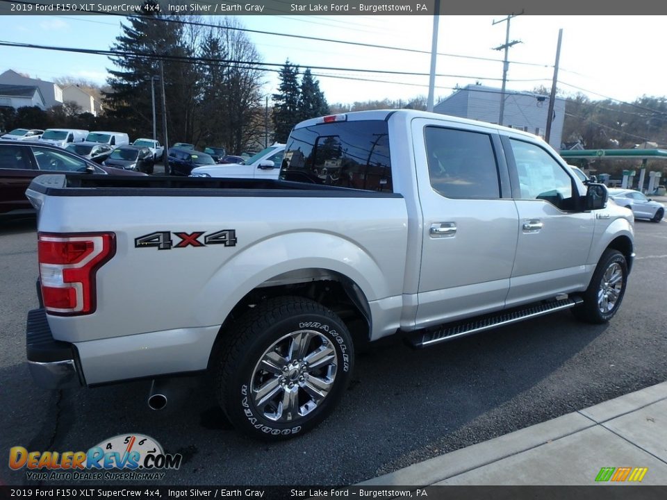 2019 Ford F150 XLT SuperCrew 4x4 Ingot Silver / Earth Gray Photo #5